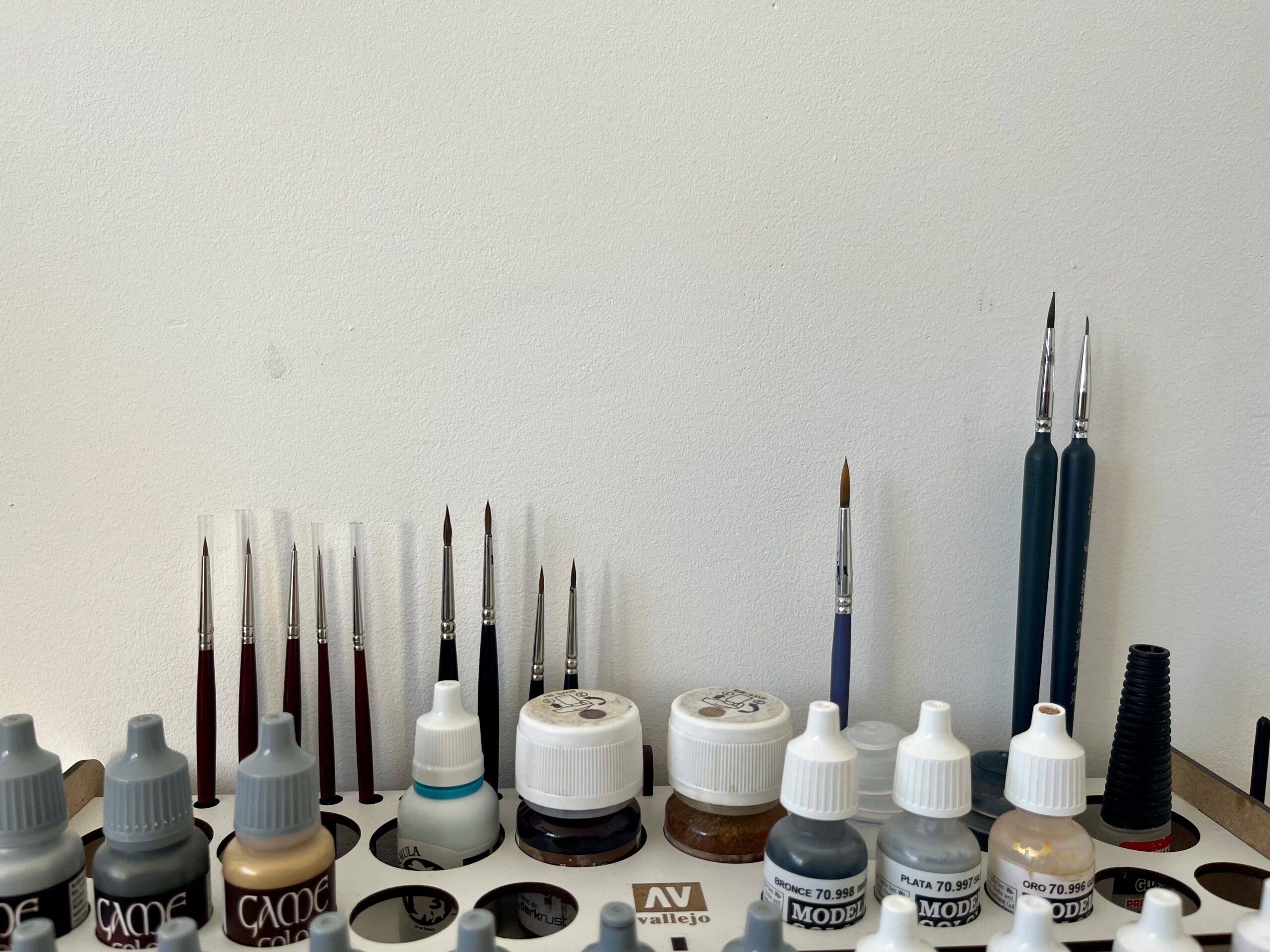 guide des pinceaux pour figurines