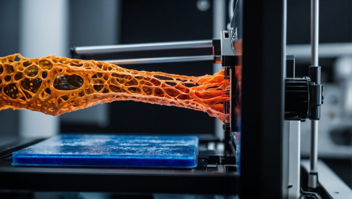 impression 3D de peau vivante directement sur les plaies