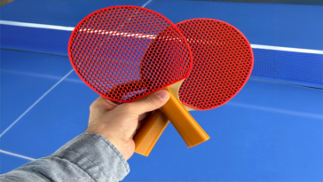 impression 3D raquette ping pong silencieuse